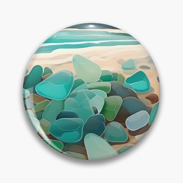 Item preview, Seaglass cache beach scene designed and sold by WildLadyWood.