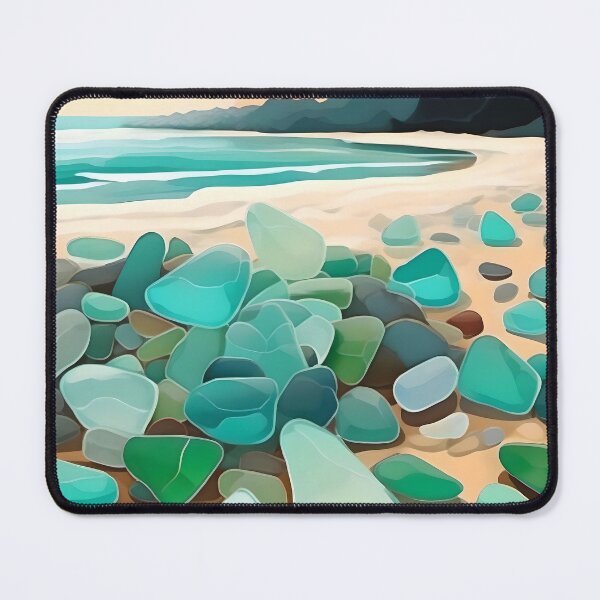 Item preview, Seaglass cache beach scene designed and sold by WildLadyWood.