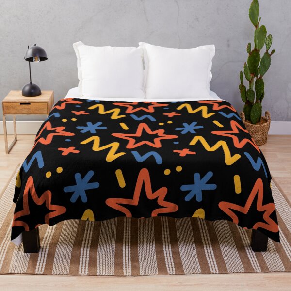 Item preview, Abstract simple minimal line doodle colorful scribble pattern designed and sold by TNwandesignart.