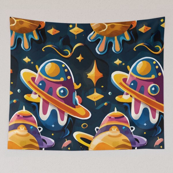 Item preview, Psychedelic, space themed , Abstract designed and sold by ratchawoot.