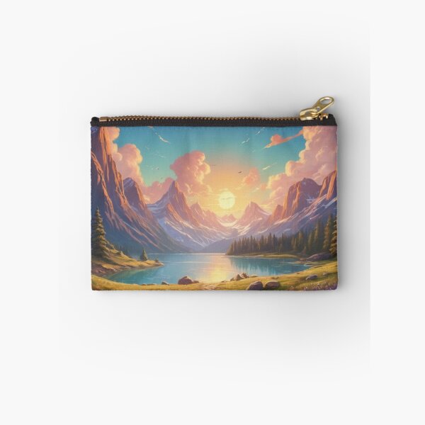 Item preview, Sunset Paradise: A Majestic Mountain Landscap designed and sold by DotsAndDesigns.