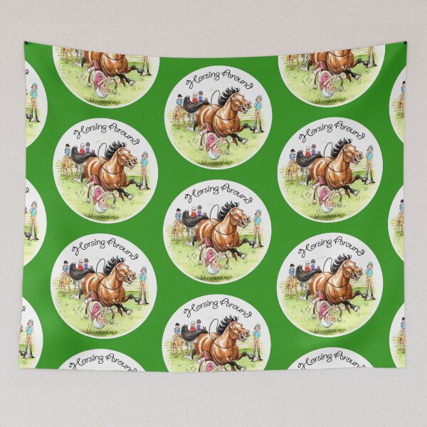 Item preview, Horsing Around - Oops, forgot to tighten the girth! designed and sold by Winterhued.