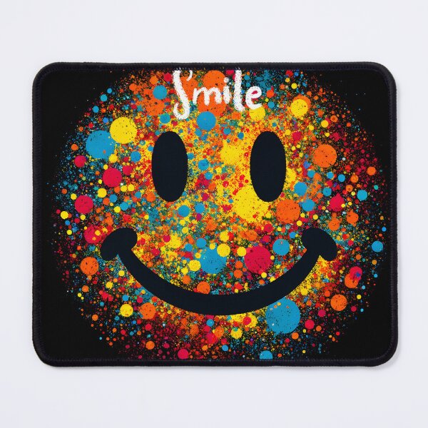 Item preview, Vibrant Splatter Smile Abstract Art designed and sold by inkArtistryfine.