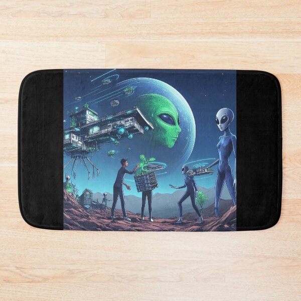Item preview, Space Agriculture: Human and Alien Cooperation in Interstellar Farming on a Martian Landscape designed and sold by ArcaneVisions.