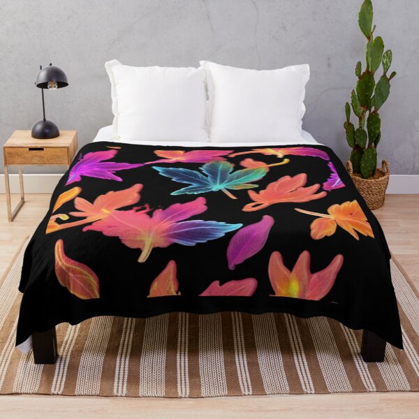 Item preview, Vibrant Leaves in Electric Hues designed and sold by ReyhansArtWorld.