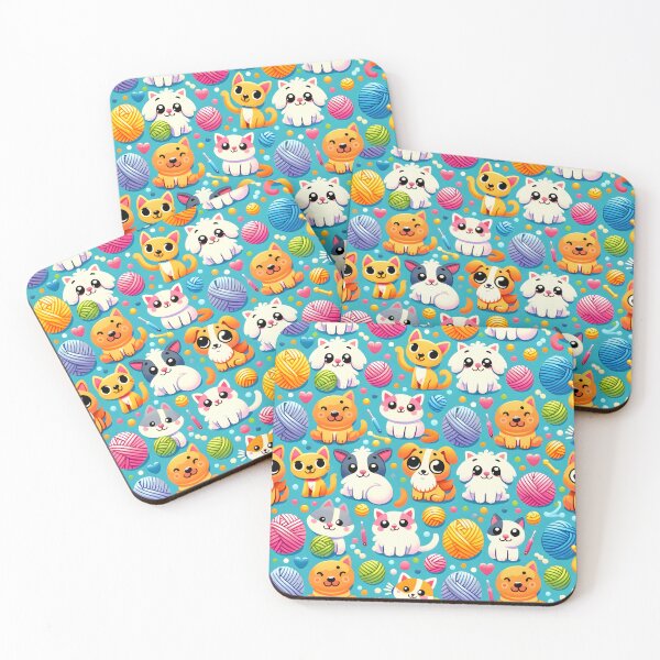 Item preview, Cute Pets Playful Pattern Design designed and sold by inkArtistryfine.
