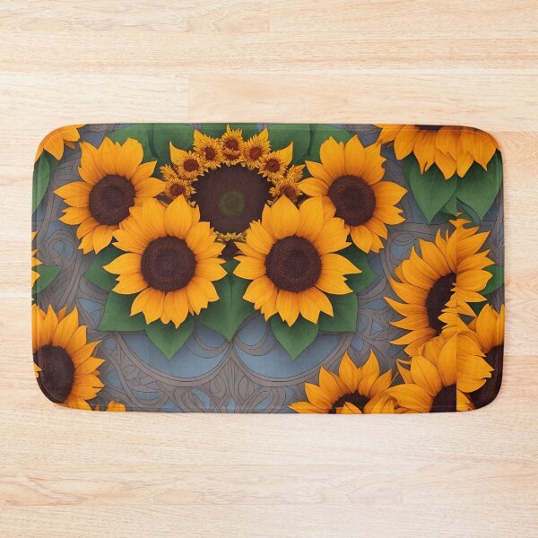 Item preview, beautiful sunflowers in a wreath summer and spring style designed and sold by Carlos Gudino.