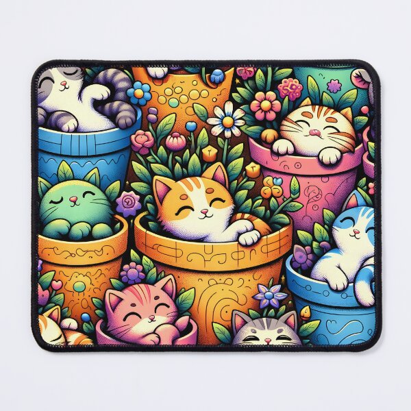 Item preview, Charming Garden Kittens Illustration designed and sold by inkArtistryfine.
