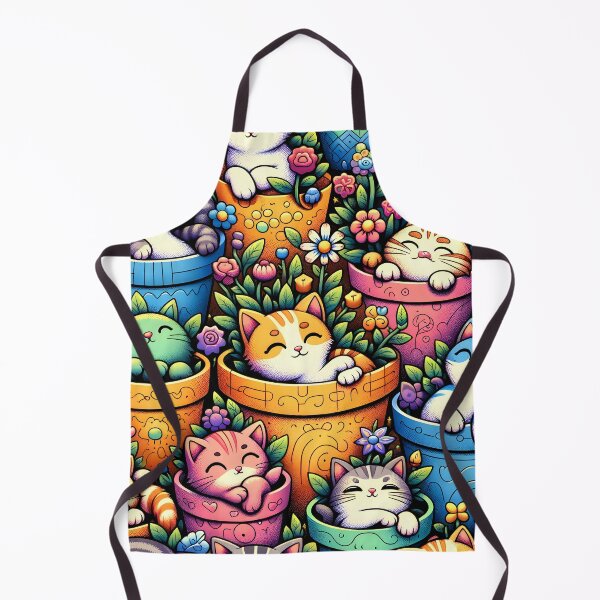 Item preview, Charming Garden Kittens Illustration designed and sold by inkArtistryfine.
