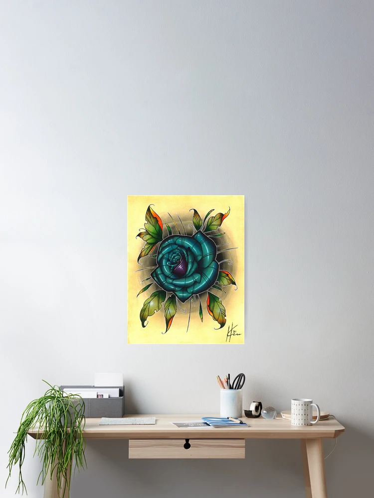 Thumbnail 2 of 3, Poster, BLUE ROSE designed and sold by ARTopher.