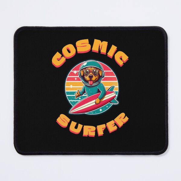 Item preview, Space Surfer Dog Retro | Cosmic Surfer 2 designed and sold by SnuggleSafari.