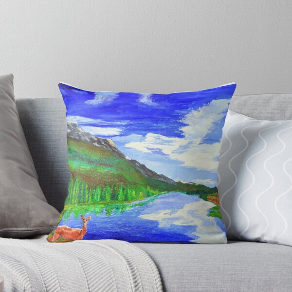 Item preview, Landscape with Deer at Mystic Creek designed and sold by Carlo Varo.