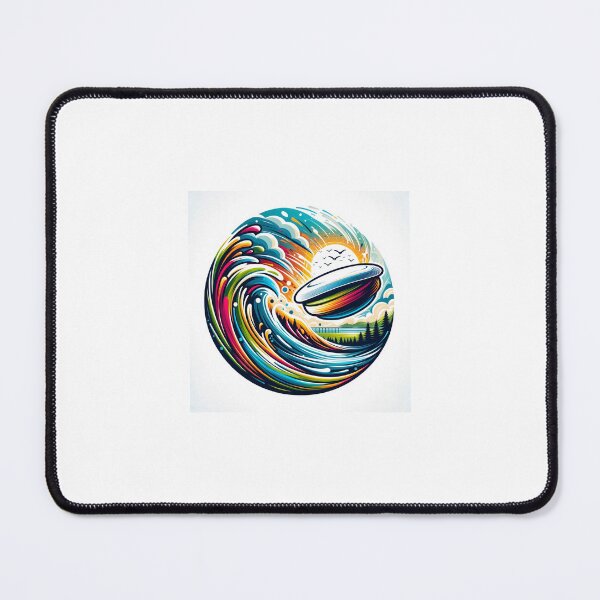 Item preview, Dynamic Ultimate Frisbee Art Print - Colorful Sports Fun designed and sold by finwiz.