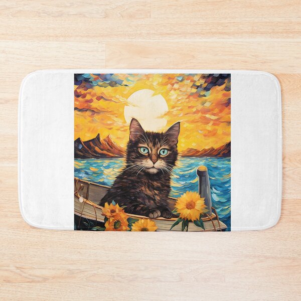 Item preview, Vintage Feline Fantasy: A Sunflower Journey in Van Gogh's Footsteps designed and sold by Silver Medal.