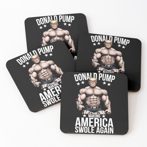 Item preview, Donald Pump Making America Swole Again, America Great Again Funny Gym Sayings designed and sold by Peculiarts.
