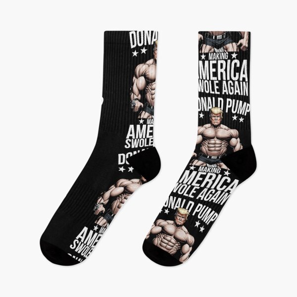 Item preview, Donald Pump Making America Swole Again, America Great Again Funny Gym Sayings designed and sold by Peculiarts.