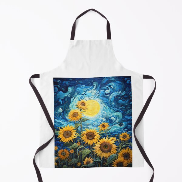 Item preview, Starry Feline Amidst Sunflowers: Vintage Cat Echoing Van Gogh designed and sold by Silver Medal.