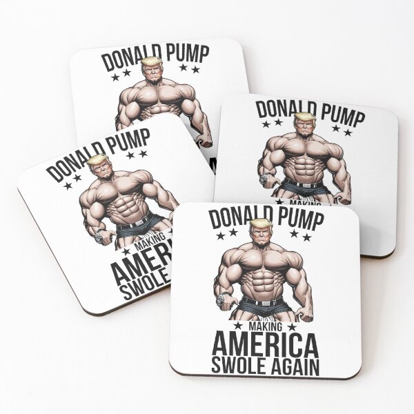 Item preview, Donald Pump Making America Swole Again, America Great Again Funny Gym Sayings designed and sold by Peculiarts.