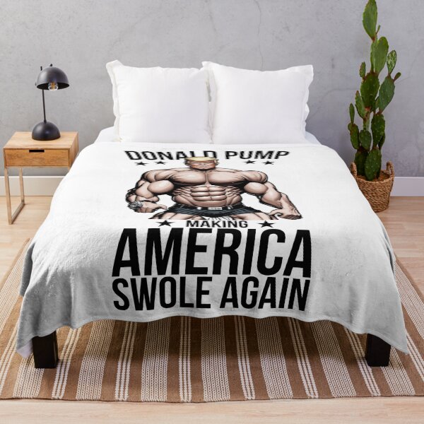 Item preview, Donald Pump Making America Swole Again, America Great Again Funny Gym Sayings designed and sold by Peculiarts.