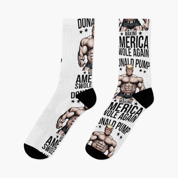 Item preview, Donald Pump Making America Swole Again, America Great Again Funny Gym Sayings designed and sold by Peculiarts.