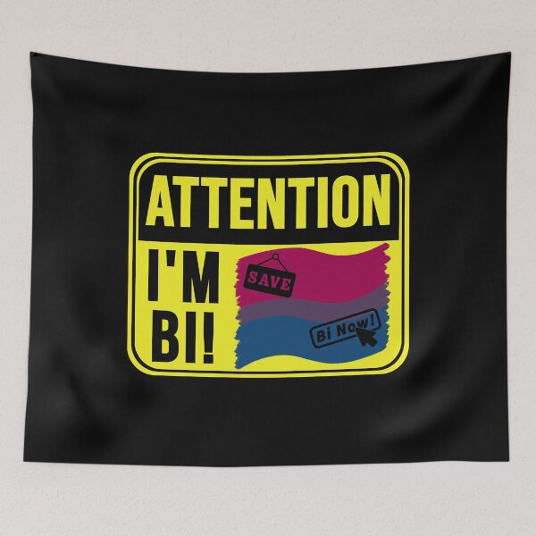 Item preview, I'm Bi! Bisexual Pride Flag designed and sold by MarkMySign.