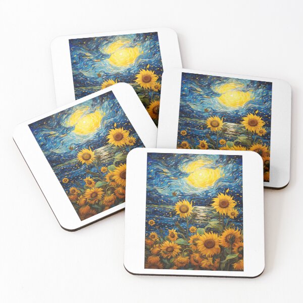 Item preview, Purr-fect Petals: Van Gogh's Palette Meets Playful Cat Artistry designed and sold by Silver Medal.