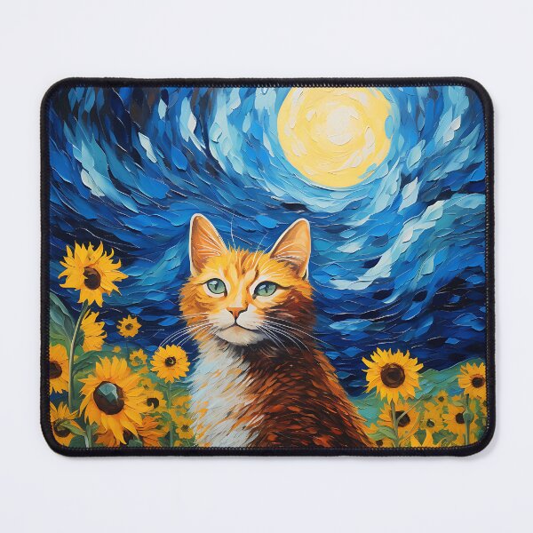 Artikelvorschau, Sunflower Cat Confluence: Vintage-Charme trifft auf künstlerisches Erbe entworfen und verkauft von Silver Medal.