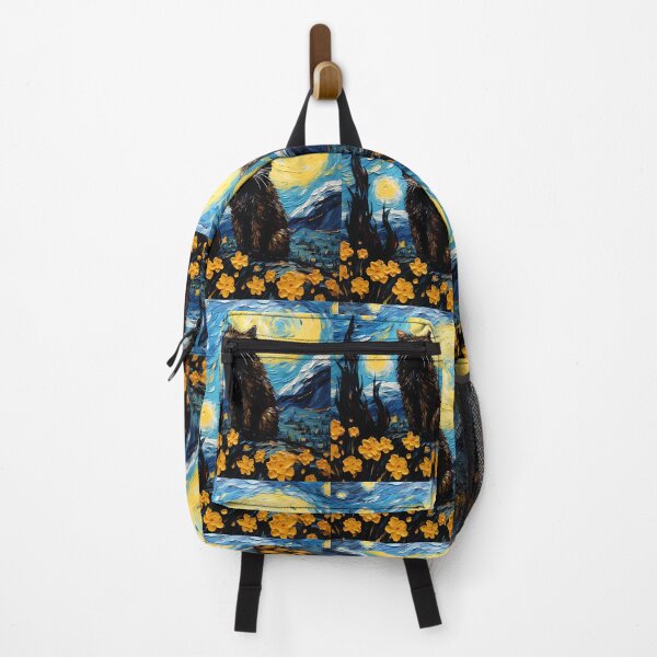 Item preview, Feline Flourish in a Sunflower Haven: A Van Gogh Style Homage designed and sold by Silver Medal.
