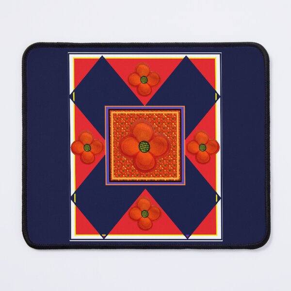 Item preview, Cross and Flowers Bright Orange designed and sold by kel72.