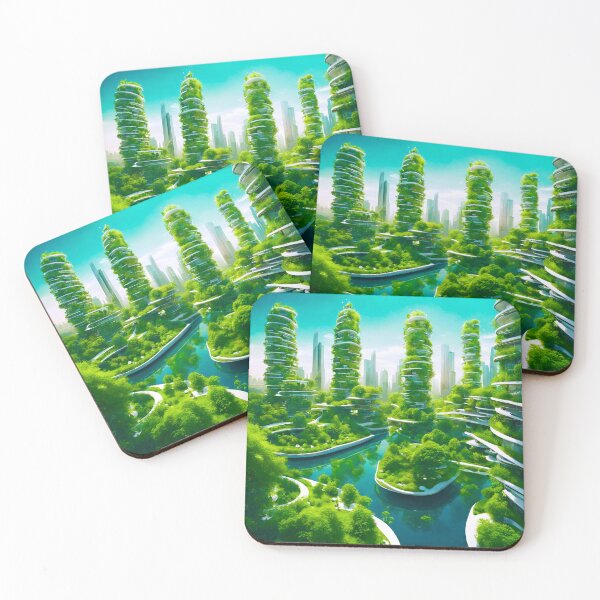 Item preview, Future Green Metropolis 2 designed and sold by Tom-Johnson.