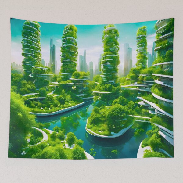 Item preview, Future Green Metropolis 2 designed and sold by Tom-Johnson.