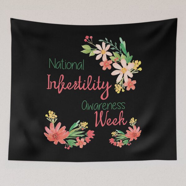 Item preview, National Infertility Awareness Week Flower Shirt designed and sold by CreativeStrike.