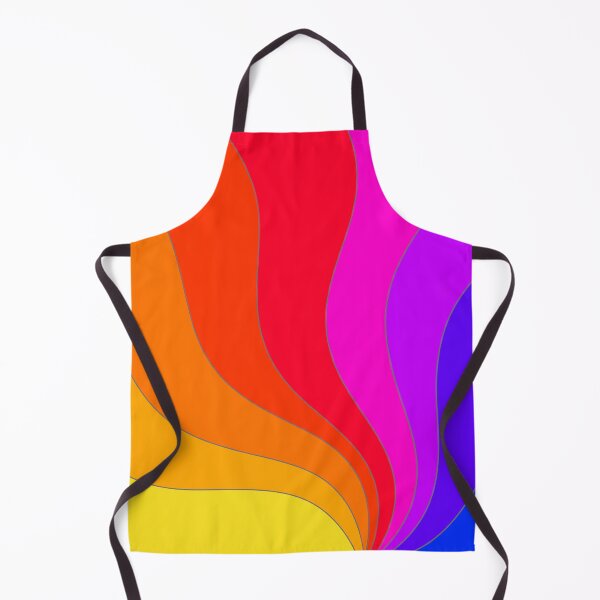 Artikelvorschau, Wellenförmige Kurven im Retro-Stil mit kräftigen Farben entworfen und verkauft von coloryourwings.