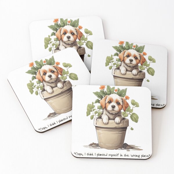 Item preview, Puppy in a pot  designed and sold by HendAhabib.