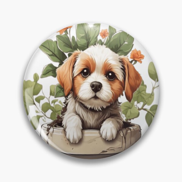 Item preview, Puppy in a pot  designed and sold by HendAhabib.