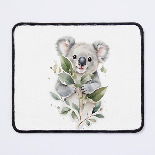 Item preview, Cute Koala and Eucalyptus designed and sold by HOMETOWN86.