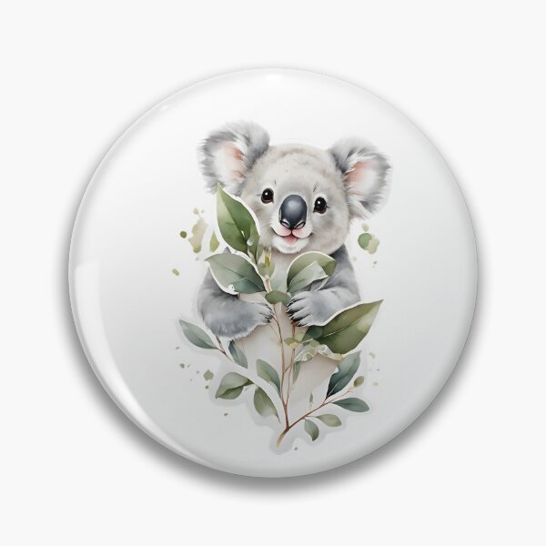 Item preview, Cute Koala and Eucalyptus  designed and sold by HOMETOWN86.