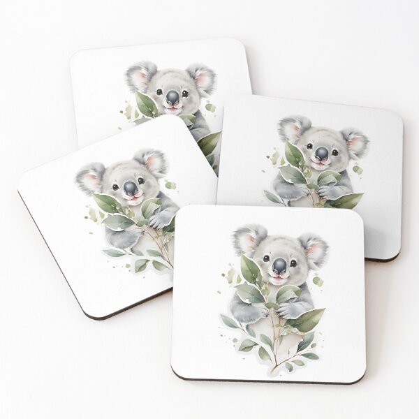 Item preview, Cute Koala and Eucalyptus  designed and sold by HOMETOWN86.
