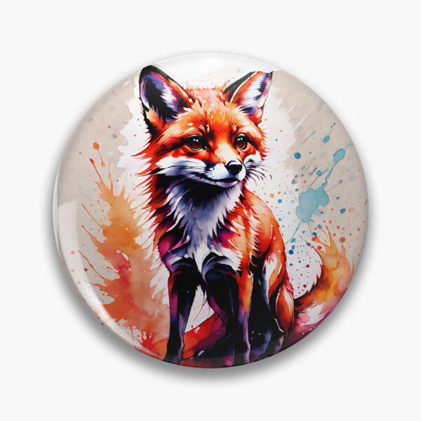Artikelvorschau, Niedliches Fuchs-Farbspritzer-Kunstwerk entworfen und verkauft von BotunPeony.