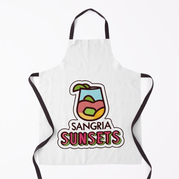 Artikelvorschau, Sangria Sunsets Minimalistische Glas- und Garnitur-Illustration entworfen und verkauft von NiftyWrx.