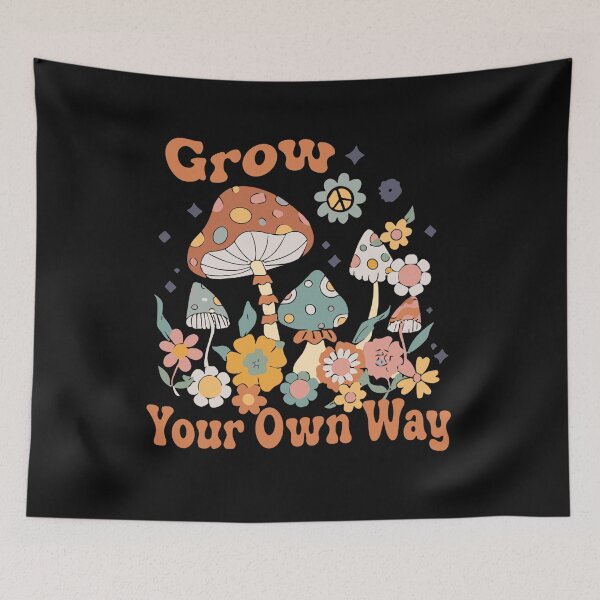 Item preview, Grow Your Own Way Cute Mushroom Themed Foraging designed and sold by Pitchou07.