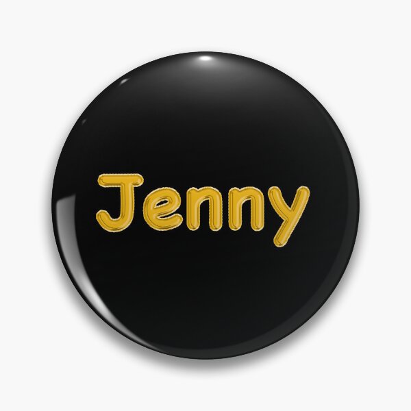 Item preview, Golden Balloon Jenny Name Label (Black) designed and sold by NormadWorld.