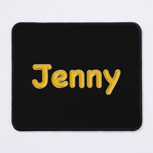 Item preview, Golden Balloon Jenny Name Label (Black) designed and sold by NormadWorld.