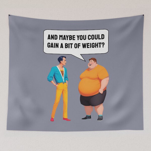 Item preview, Conversation between a fat man and a thin man designed and sold by HarridanCreates.