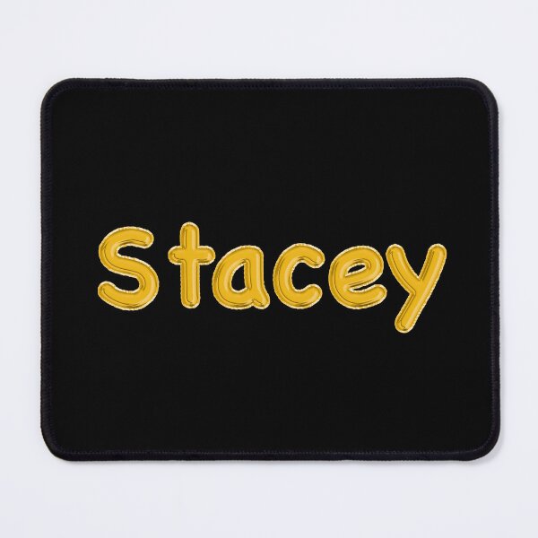 Item preview, Golden Balloon Stacey Name Label (Black) designed and sold by NormadWorld.