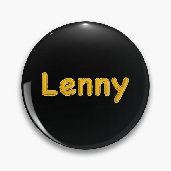Item preview, Golden Balloon Lenny Name Label (Black) designed and sold by NormadWorld.