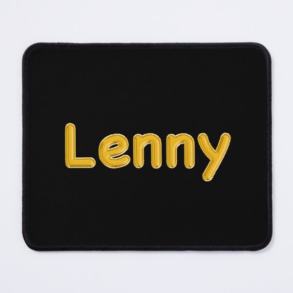 Item preview, Golden Balloon Lenny Name Label (Black) designed and sold by NormadWorld.