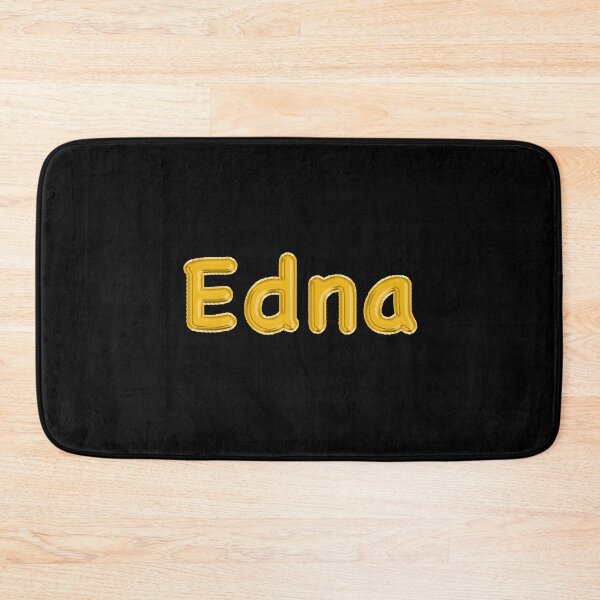 Item preview, Golden Balloon Edna Name Label (Black) designed and sold by NormadWorld.