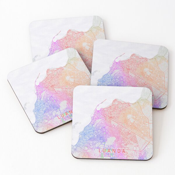 Item preview, Luanda City Map of Angola - Colorful designed and sold by deMAP.