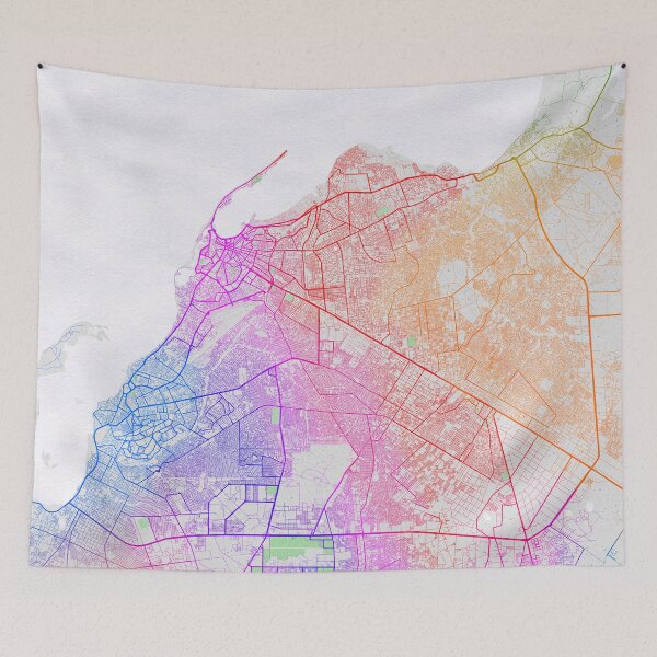 Item preview, Luanda City Map of Angola - Colorful designed and sold by deMAP.